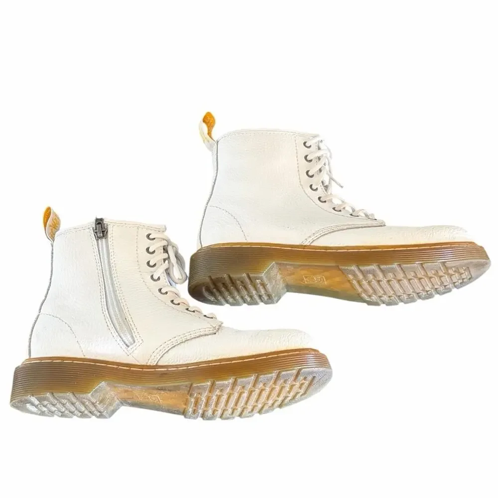 Dr Martens 1460 Pascal Boots White US5 - Picture 5 of 10